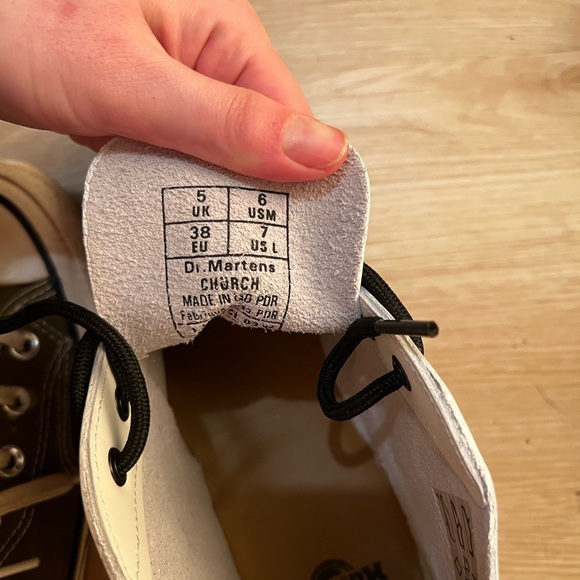 Dr. Martens CHURCH SMOOTH LEATHER MONKEY BOOTS SIZE 7 WHITE NWT - Picture 4 of 5